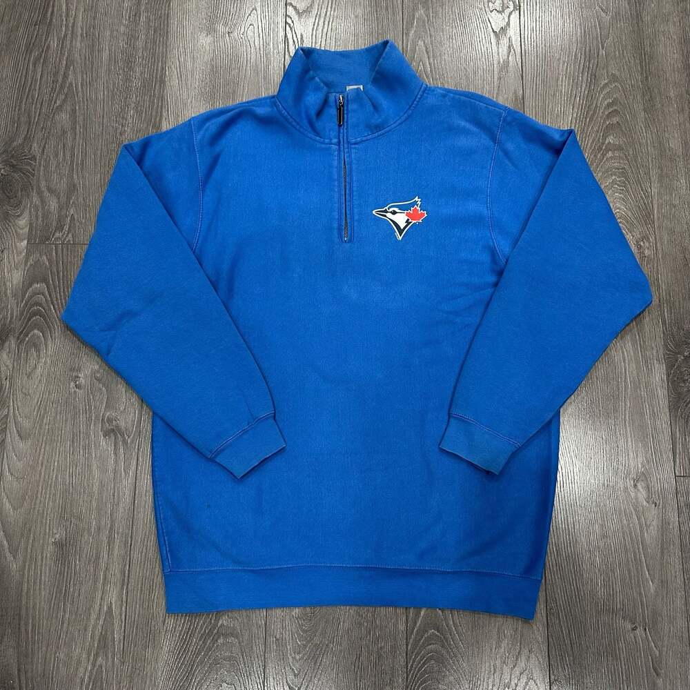 Toronto Blue Jays MLB Genuine Merchandise 1/4 Zip Sweatshirt Blue - M